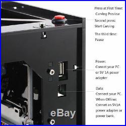 1000mW USB Laser Engraver Printer Cutter Carver DIY Logo Mark Engraving Machine