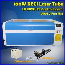 100W 1000600 MM CO2 Laser Cutting Machine Laser Engraver EU Ship
