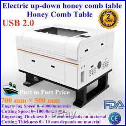 100W 700500mm CO2 Laser Cutter Engraver Laser Engraving Machine FDA ROTARY