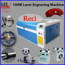 100W CO2 Laser Cutter Engraver Cutting & Engraving Machine 1000x600mm USB PORT