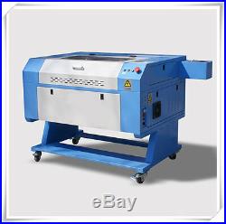 100W CO2 Laser Engrave & Cutting Machine CW-3000 chiller 900mm600mm Hot Sales