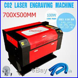 100W CO2 Laser Engraving Cutting Machine Engraver Cutter USB Port CE FDA