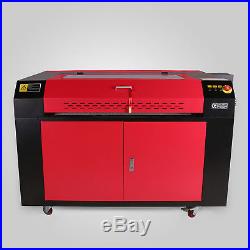 100W CO2 Laser Engraving Machine Rotary A-AXIS Auxiliary 900x600MM 230mm Track