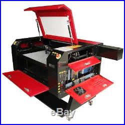 100W CO2 USB Laser Cutter Engraver Engraving Machine With Water Pump & Air Pump
