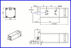 10W 12V Laser Module Head Engraver PWM TTL 445nm for CNC Laser Engraving Machine