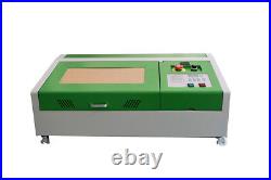 12x 8 40W CO2 Laser Engraver Cutter Engraving Cutting Machine + 4 Wheels