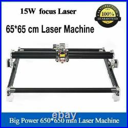 15000MW CNC Blue Laser Engraving Machine 15W Cutter 650x650mm DIY Engraver lazer