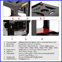 1500mW USB Bluetooth Laser Engraver DIY Mark Printer Carver Engraving Machine