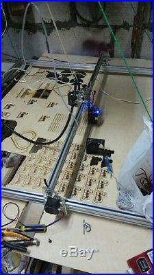 15W CNC Laser Engraver Full Metal Marking Machine Wood Cutter 100x100cm DIY Kit