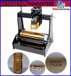 15W Cylindrical Laser Engraving Machine Desktop Metal Engraver Printing Portable