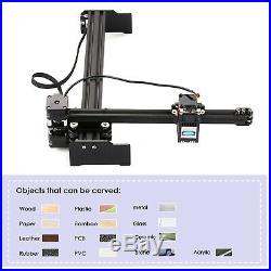15W Desktop Laser Engraving Machine Craft Art Marking Engraver Printer Cutter