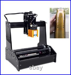 15W Portable Desktop Laser Cylindrical Engraving Carving Machine Metal Engraver