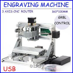 1610 CNC Router Wood Working Machine Desktop USB Laser Engraving Cutting Machine
