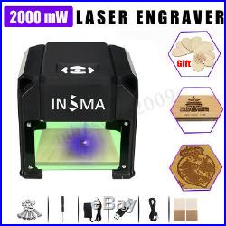 2000mW USB Laser Engraver Printer Carver DIY Engraving Cutting Machine + Gift
