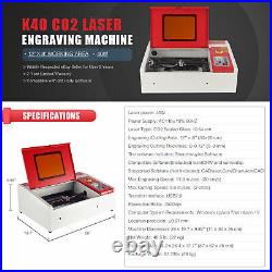 2021 CO2 Laser Engraver Cutter Manual Engraving Cutting Machine K40 40W 12x 8