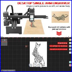 20W Desktop Laser Engraver Kit Engraving Carving Machine CNC Mark Metal Printer