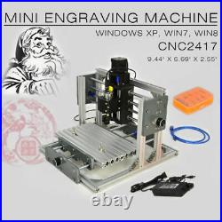 2417 HQ Mini Engraving Milling Machine Engraver CNC Router PCB Metal Desktop DIY
