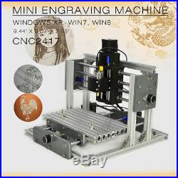 3 Axis CNC Router 2417 Mini Engraving Machine Milling Engraver PCB Metal DIY US