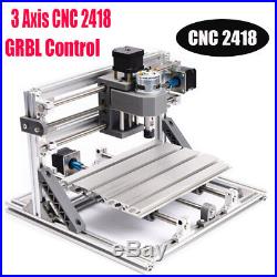 3 Axis DIY Mini Desktop 2418 GRBL Control Laser Machine CNC Router Engraver KM