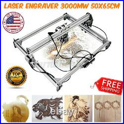 3000MW 65x50cm Laser Engraving Cutting Machine Engraver Printer Desktop Kit USA