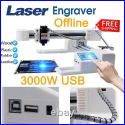 3000MW USB 3D Laser Engraving Cutting Machine Engraver Logo Mark Printer