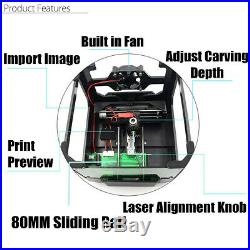 3000MW USB Laser Engraving Cutter Machine DIY Logo Mark Printer Engraver Desktop