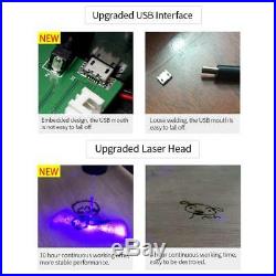 3000MW USB Laser Engraving Cutting Machine DIY Logo Printer Engraver Desktop FDA