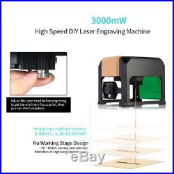 3000MW USB Laser Engraving Cutting Machine DIY Logo Printer Engraver Desktop Gra