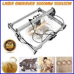 3000mW DIY Laser Cutting Printer Engraving Engraver Machine Desktop 50x65cm