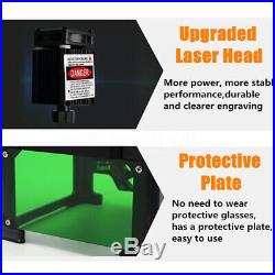 3000mW Desktop DIY Logo Mark CNC Engraver Laser Engraving Machine Cutter