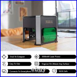 3000mW Wifi 3D CNC Laser Engraver Engraving Machine Cutting USB Mark Printer US