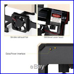 3000mw Laser Engraving Cutting Machine Laser Engraver High Speed ABS Stainless