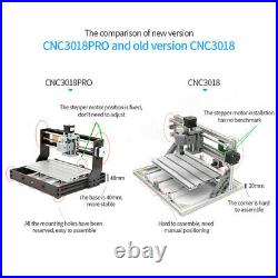 3018 PRO Engraving Machine+2500mw Laser Mini Wood Router GRBL Control CNC DIY