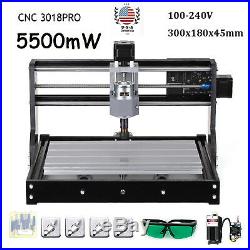 3018PRO DIY CNC Router Laser Engraving Machine GRBL Control 3 Axis 5500mw