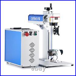 30W Fiber Laser Marking Machine Metal Marker Engraver 6.9x6.9 with Rotary Axis