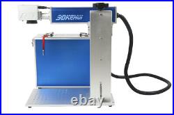 30W Raycus Fiber Laser Marking Machine 7.9''x7.9'' Marker Engraver Metal EzCad2