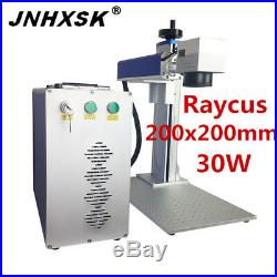 30w 200x200mm fiber laser marking machine Raycus nameplate jewelry engraver sino
