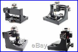 3Axis Mini USB CNC Router Wood Carving Engraving PCB Milling Machine+500mW Laser