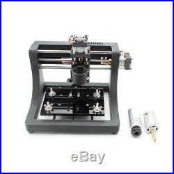 3Axis Mini USB CNC Router Wood Carving Engraving PCB Milling Machine+500mW Laser