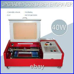 40W 12x 8 Co2 Laser Engraving Cutting Metal Machine Engraver Cutter Wood DIY