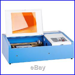 40W 12x 8 USB Port CO2 Laser Engraving Machine Engraver Cutter w Exhaust Fan