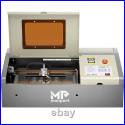 40W 12x8 inch Dual Workbed CO2 Laser Engraver Cutter Cutting Engraving Machine