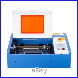 40W CO2 Laser Engraver Cutting Machine Crafts Cutter with Water-Break Protection