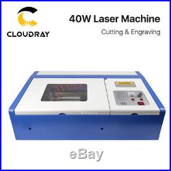 40W CO2 Stamp Laser Engraving Cutting Machine Engraver USB Port High Precise