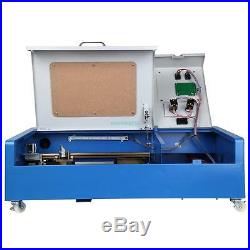 40W CO2 USB Laser Engraving Cutting Machine 300x200mm Engraver Cutter with Wheel