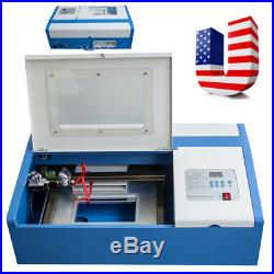 40W High Precise CO2 Laser Engraving Cutting Machine Engraver Cutter USB Port US