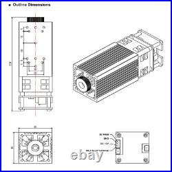 40W Laser Module Head Kit for Laser Engraving Machine Engraver Cutter CNC Router