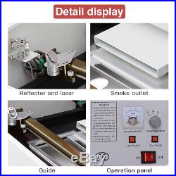40W USB 12''X8'' CO2 Laser Engraver Cutter Engraving Cutting Machine Red