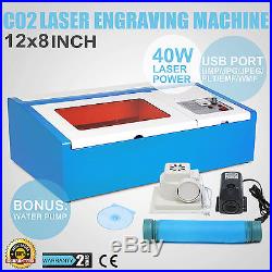 40W USB CO2 LASER ENGRAVING CUTTING MACHINE ENGRAVER CUTTER With COOLING FAN