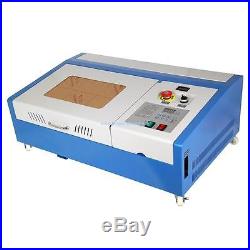 40W USB CO2 Laser Engraving Cutting Machine Engraver Cutter with 4 Wheels